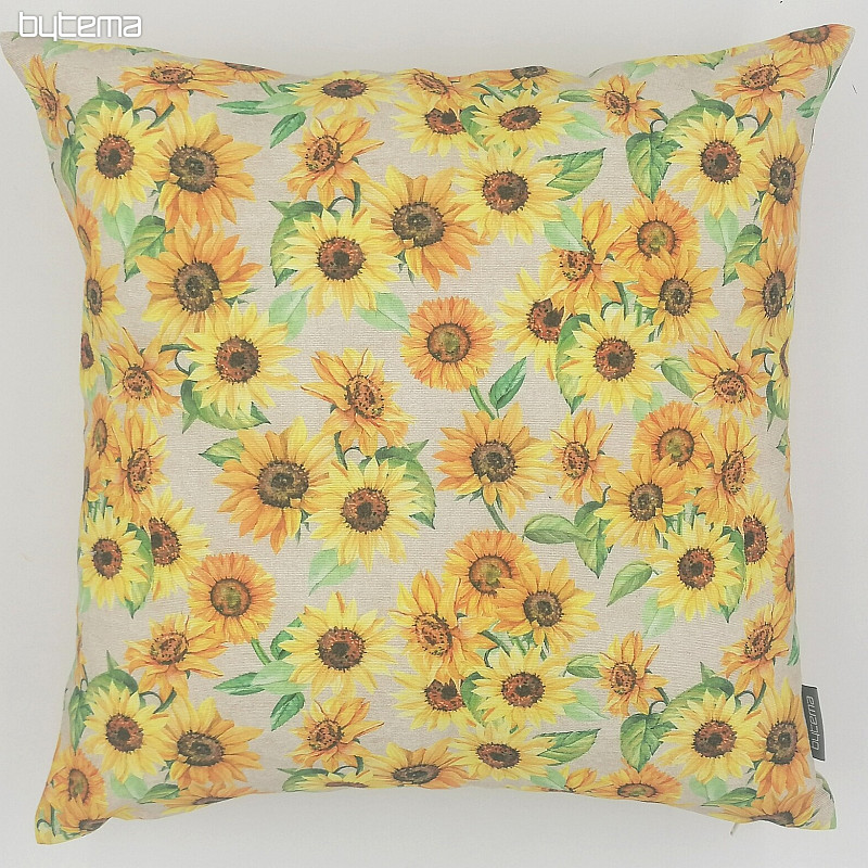 Fodera per cuscino girasole
