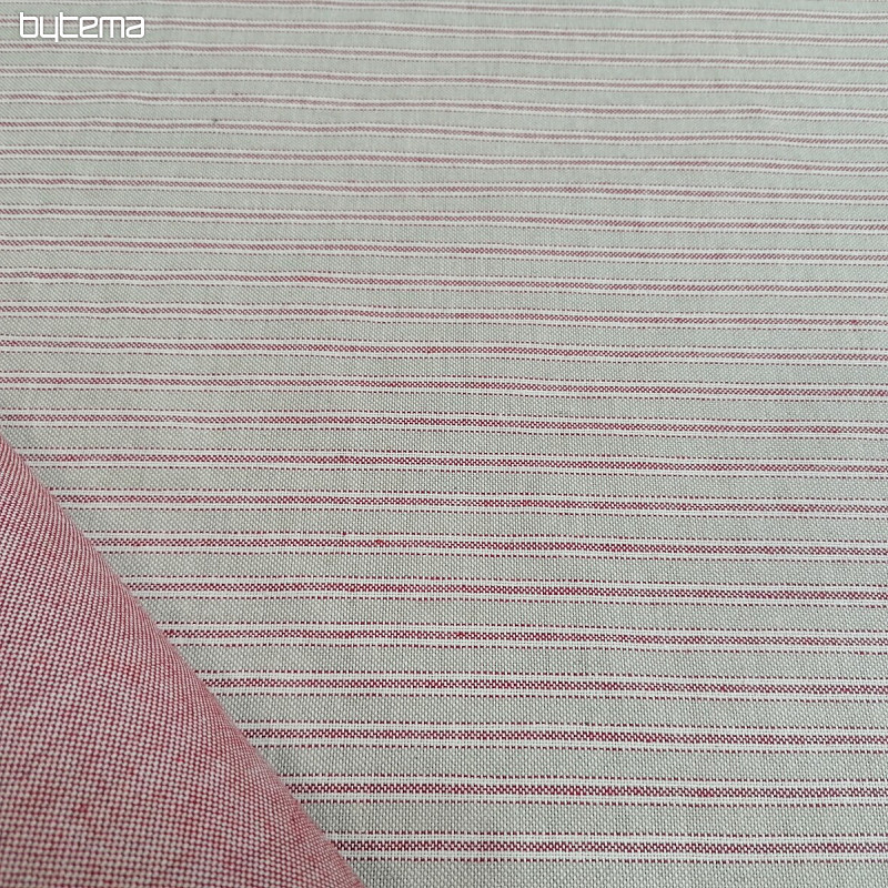 Tessuto decorativo Righe Iris - bordeaux 65