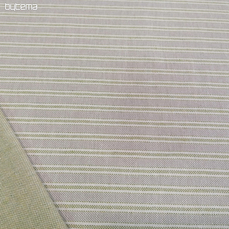 Tessuto decorativo Righe Iris - verde 66
