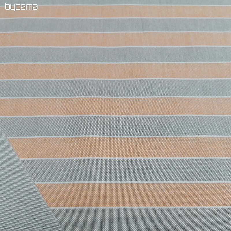 Tessuto decorativo strisce Trebol - arancione 2 cm 75