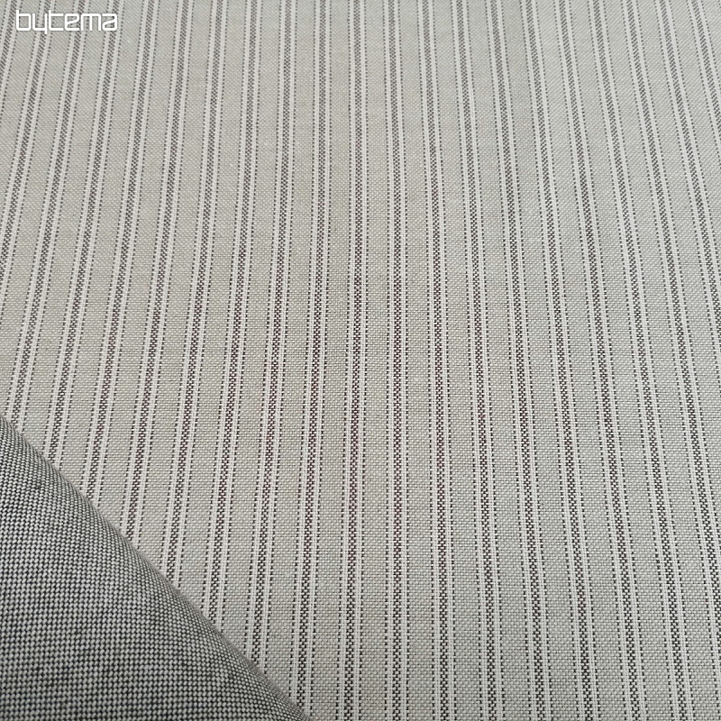 Tessuto decorativo Righe Iris - marrone 55
