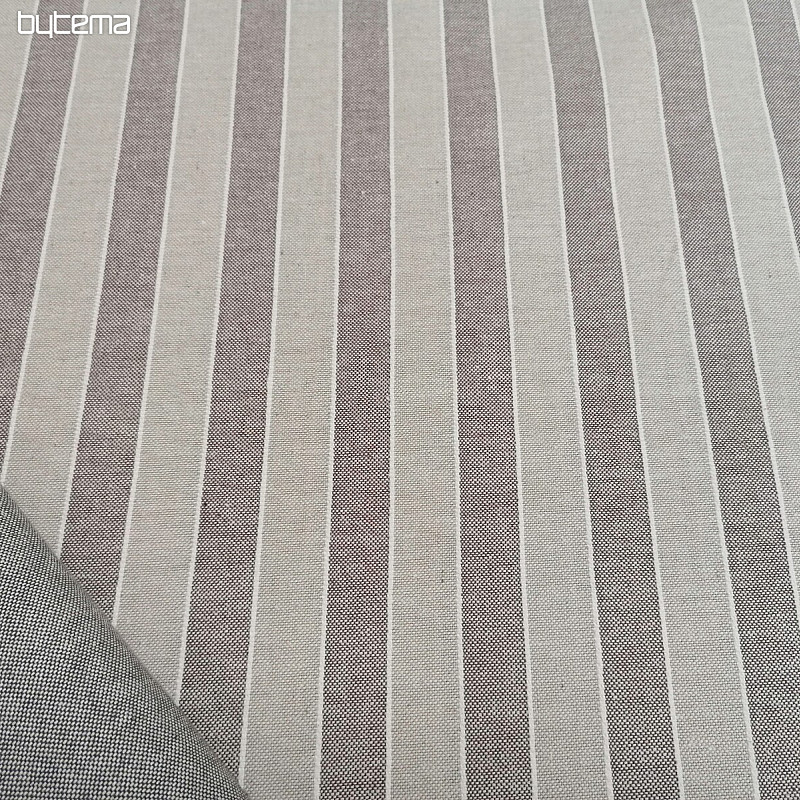 Tessuto decorativo strisce Trebol - marrone 2 cm 55