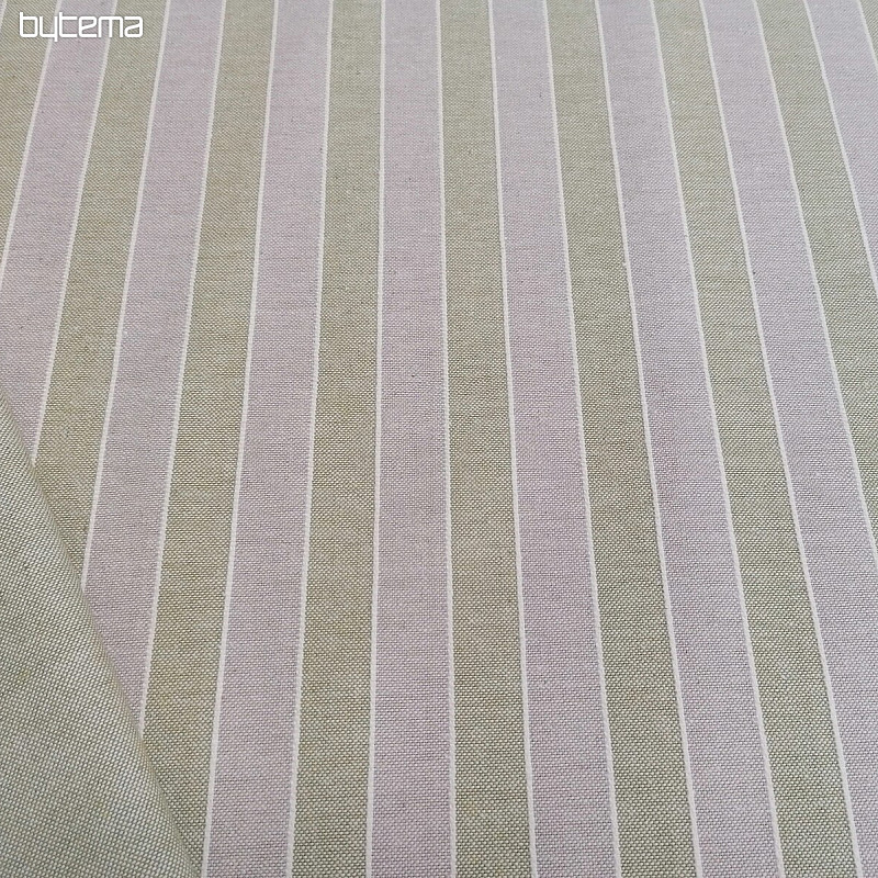 Tessuto decorativo strisce Trebol - verde 2 cm 66