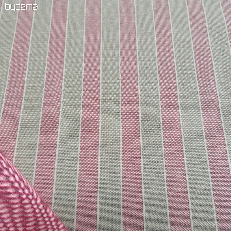 Tessuto decorativo strisce Trebol - rosa 2 cm 76