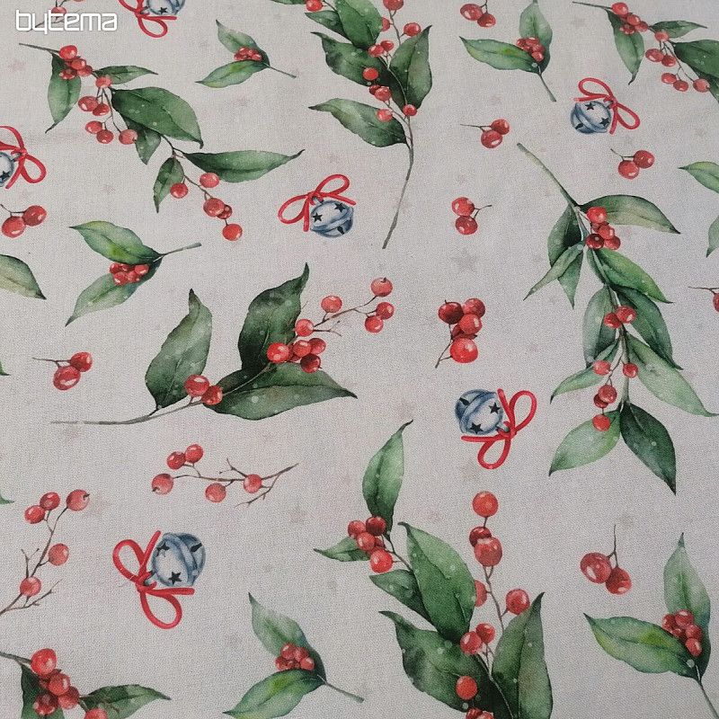 Tessuto per decorazioni natalizie Agrifoglio grande