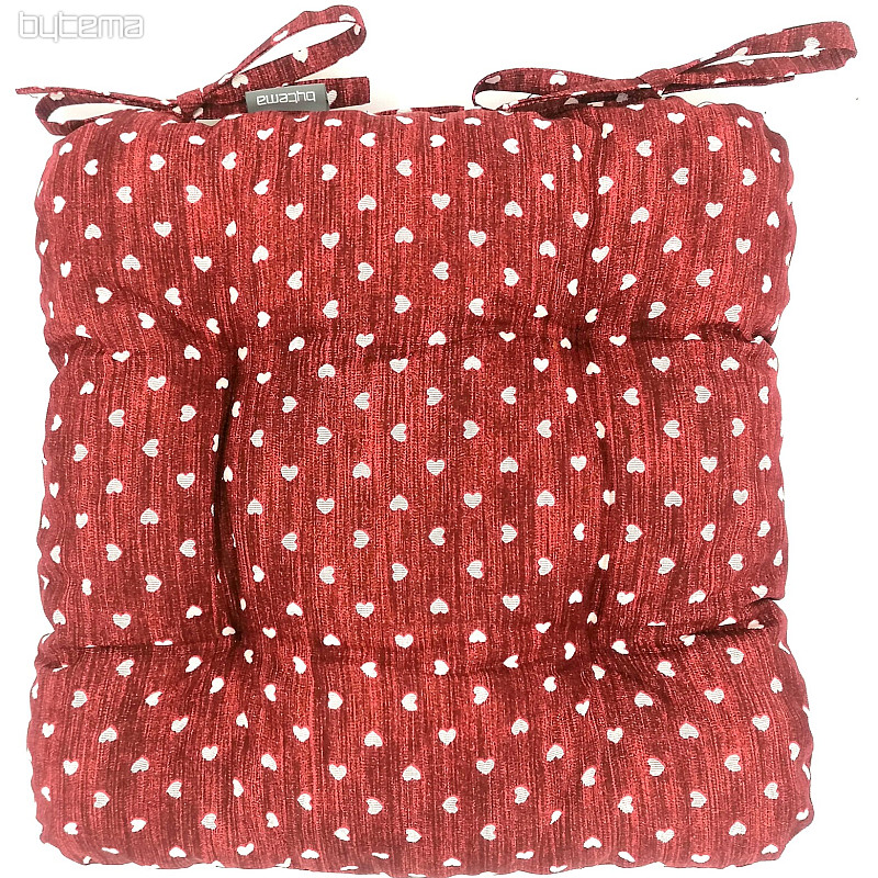 Cuscini per sedia CUORE BORDEAUX