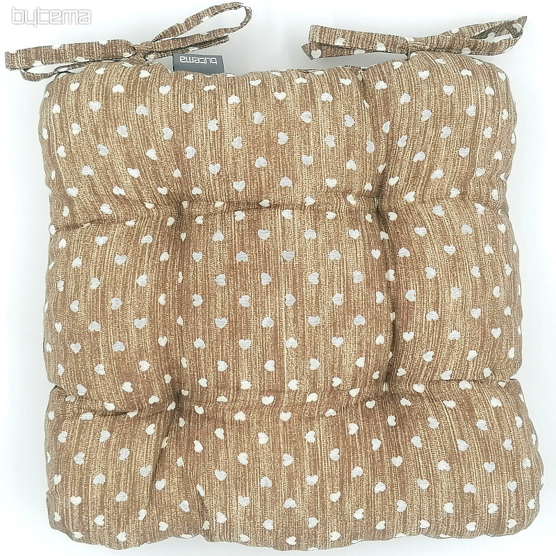 Cuscini per sedia HEART BROWN