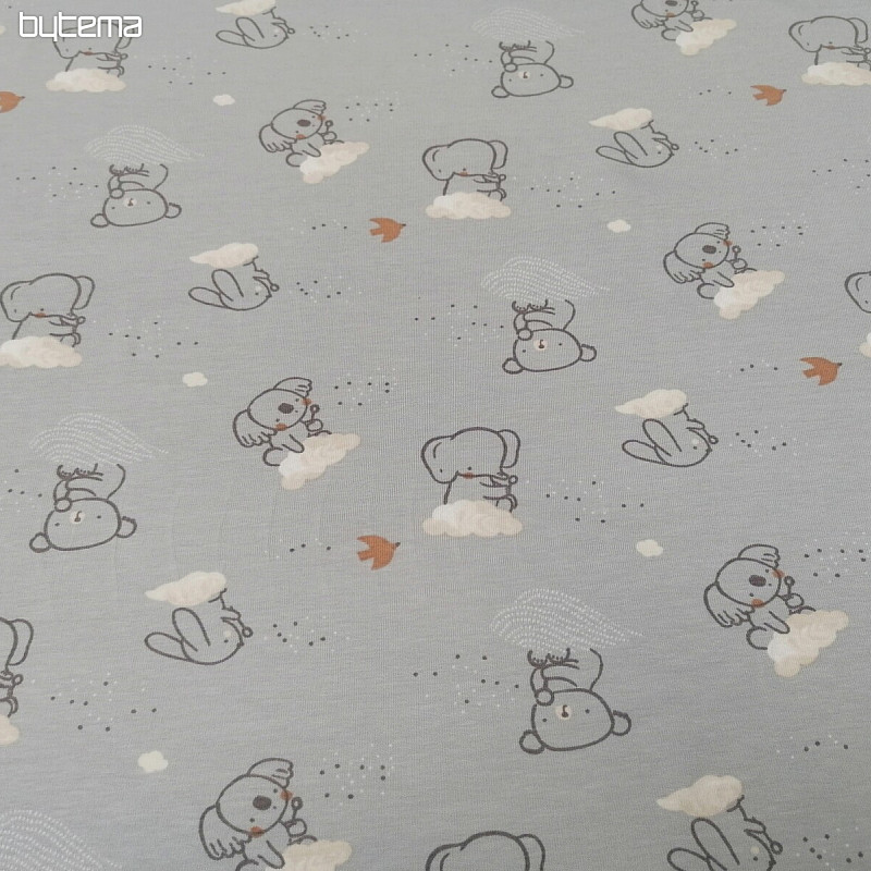Koala in maglia di cotone su una nuvola