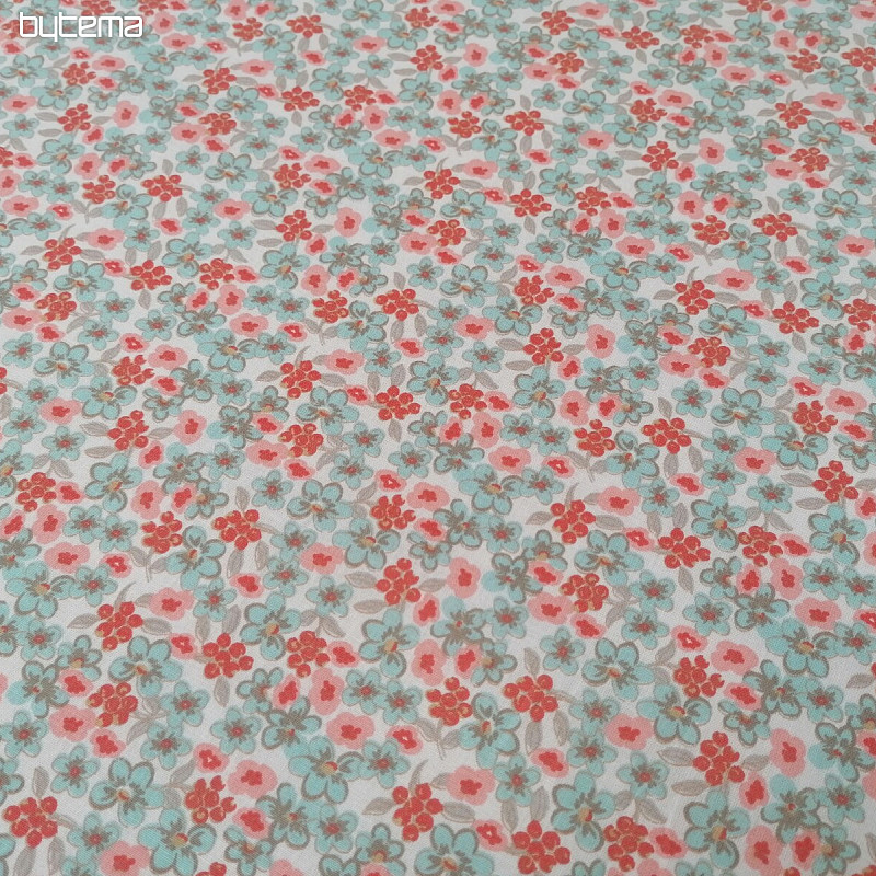 Tessuto di cotone Fiori lilla