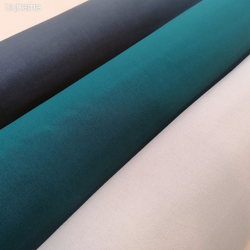 Tessuto di cotone UNI turchese cotone scuro 220g
