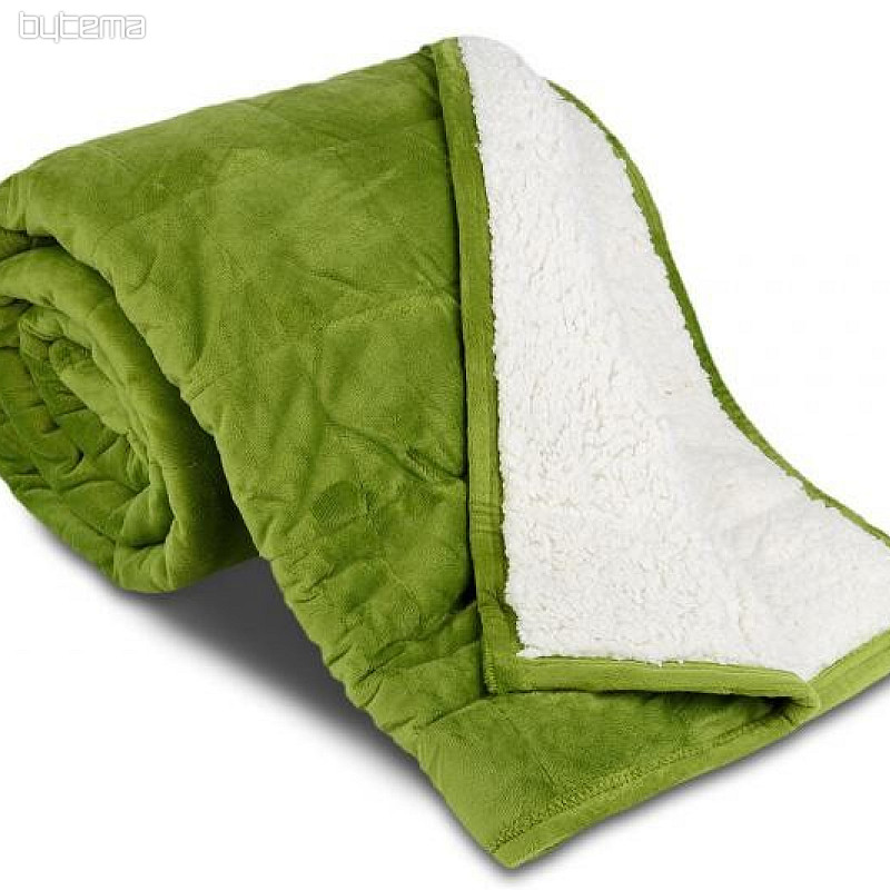 Coperta in microfibra EXTRA SOFT punto PECORA kaki