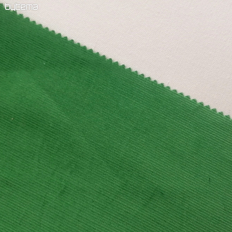 Tessuto di cotone Velluto a coste sottile - verde