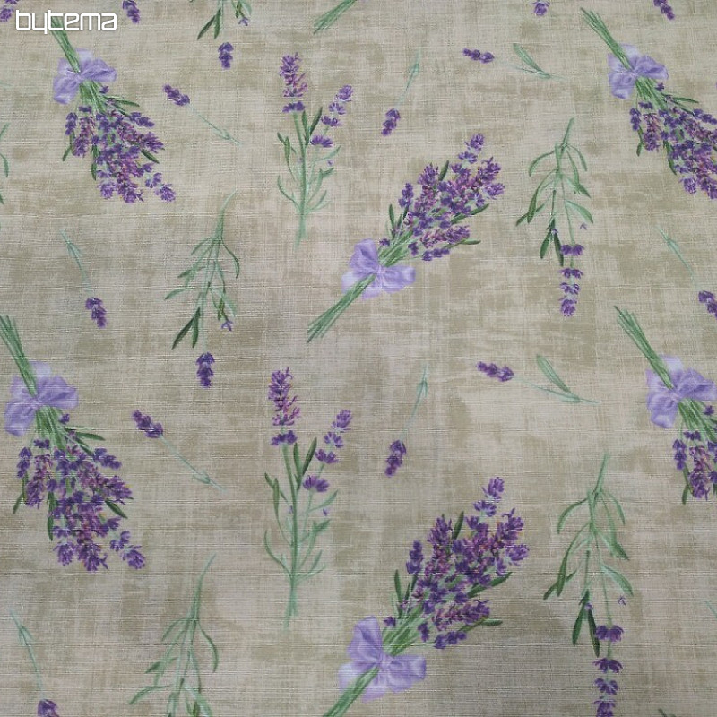 Tessuto decorativo LAVANDA CON FIOCCO