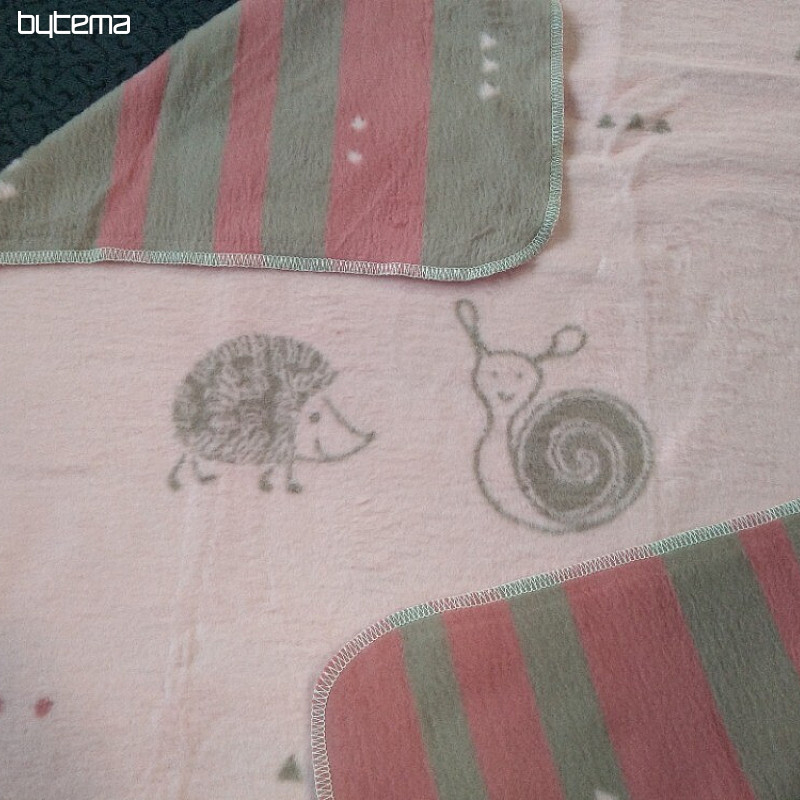 Coperta per bambini MAJA 1657/10 rosa 75x100
