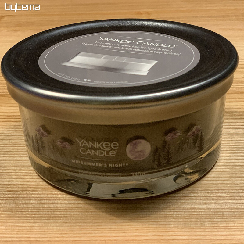 candela YANKEE CANDLE fragranza MIDSUMMER&#39;S NIGHT BICCHIERE MEDIO 5 STOPPINI