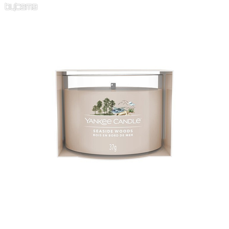 candela YANKEE CANDLE fragranza SEASIDE WOODS VETRO 37g
