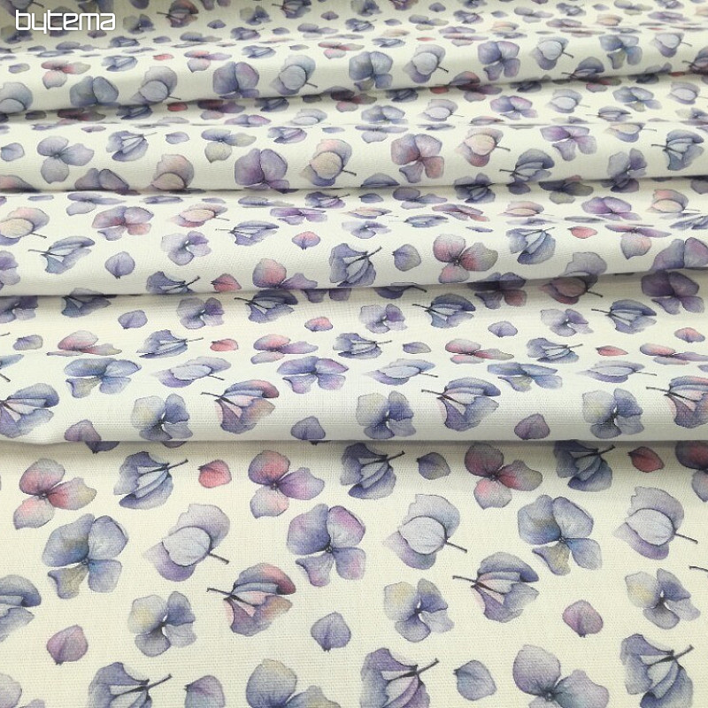Tessuto decorativo Fiori viola