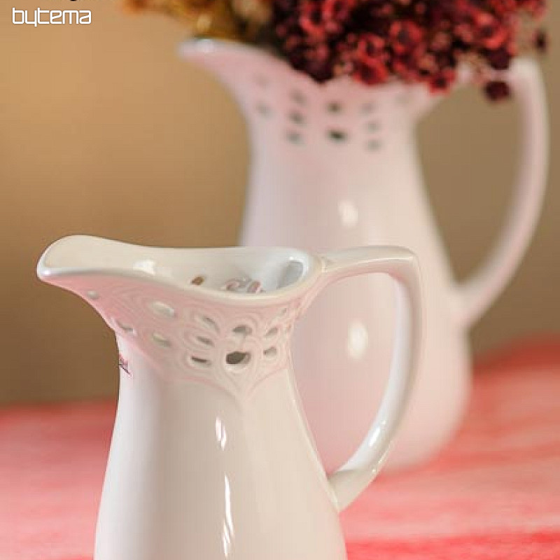 Vaso LACE JUG bianco
