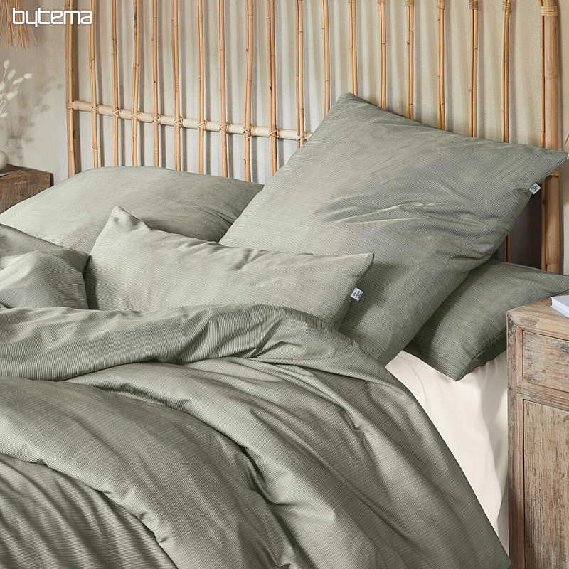 Biancheria da letto di lusso in raso IRISETTE FLORENZ 8466-30 VERDE