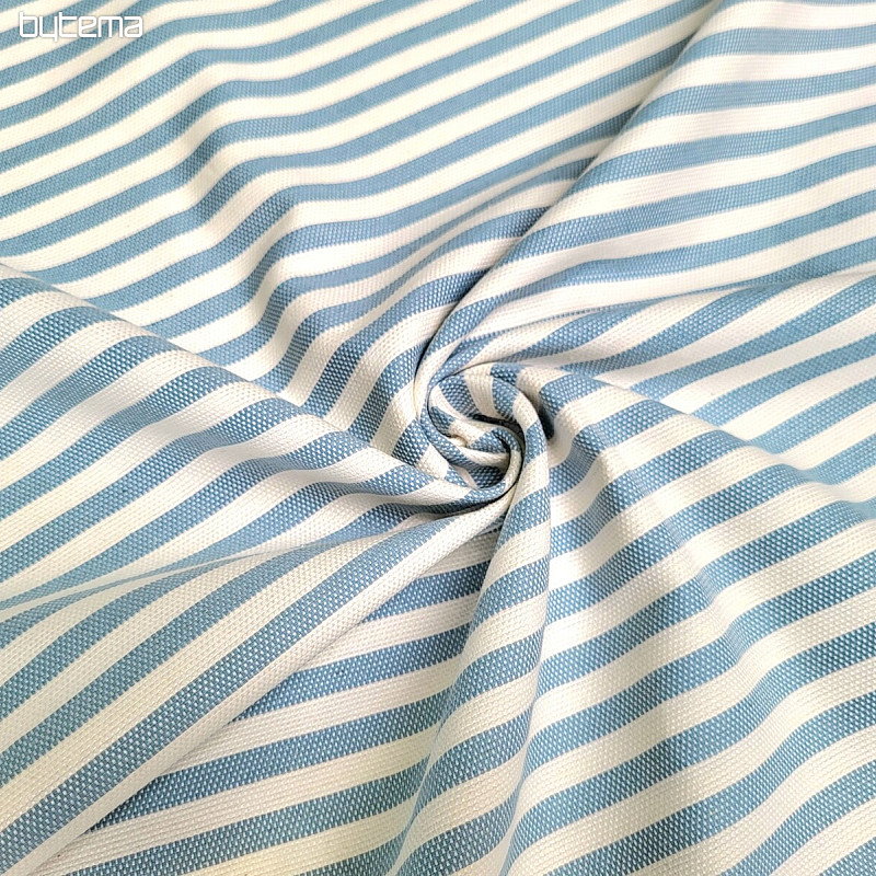 Tessuto decorativo LEO CELESTE riga blu