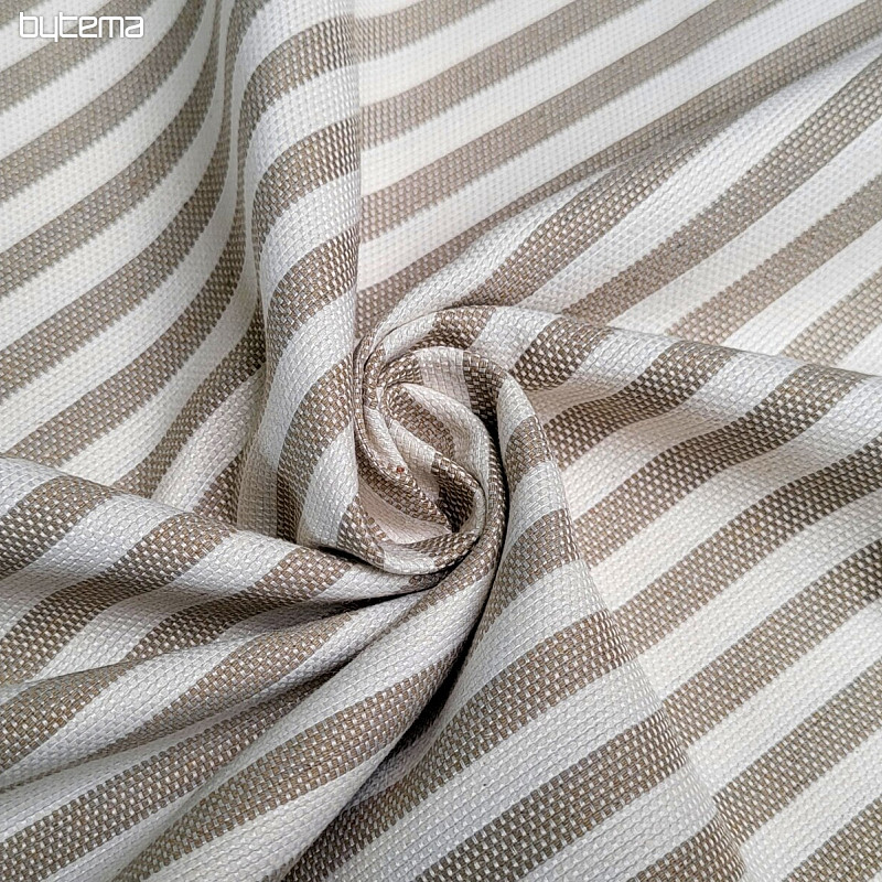 Tessuto decorativo LEO BEIG strisce beige