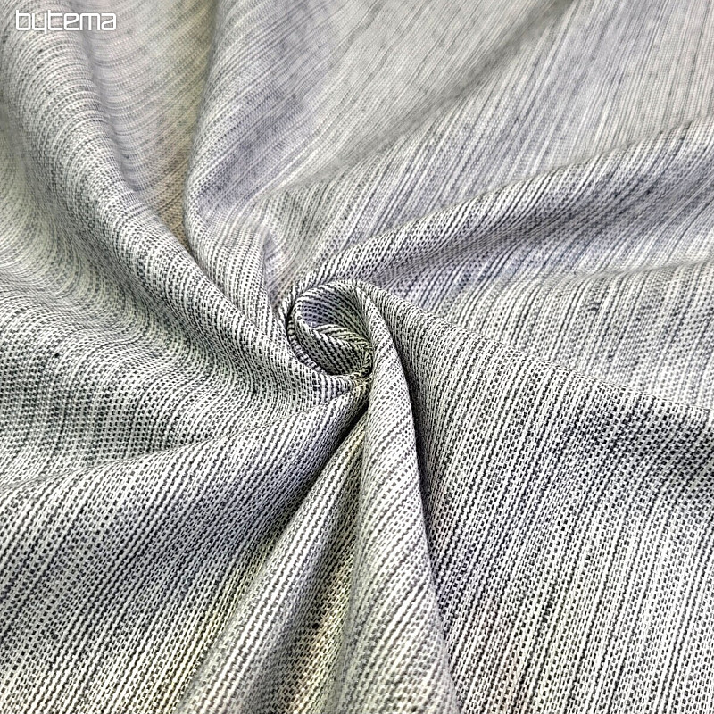 Tessuto decorativo VIRGO GRIS con riflessi bianchi e neri