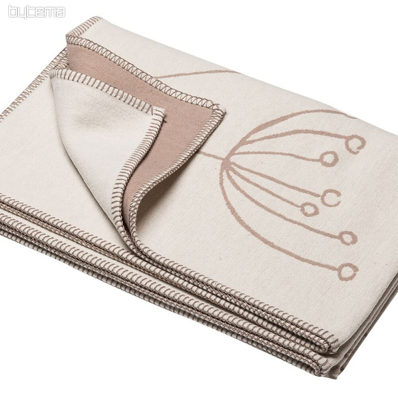Coperta in cotone DF JADE avorio 150x200 cm