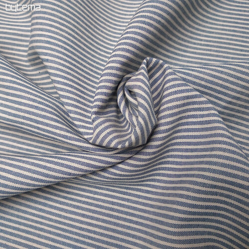 Tessuto in cotone RIGHE AZZURRE