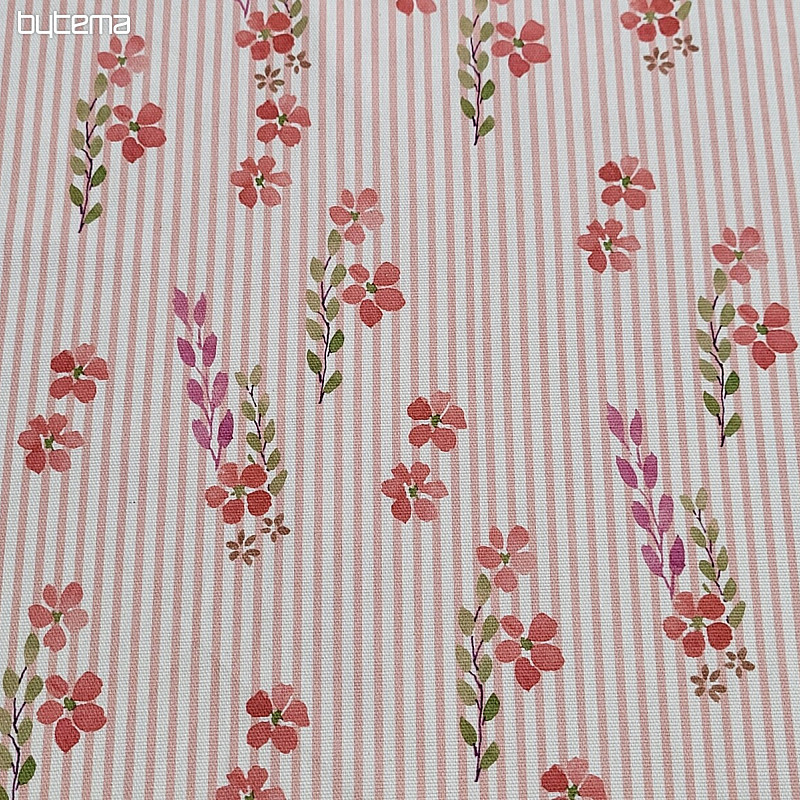 Tessuto decorativo AVIGNON PINK STRIPE