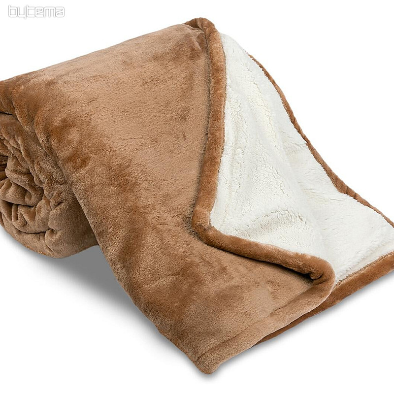 Coperta Ovečka liscia CIOCCOLATO