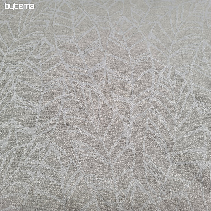 Tessuto decorativo MALVIA foglie CREMA