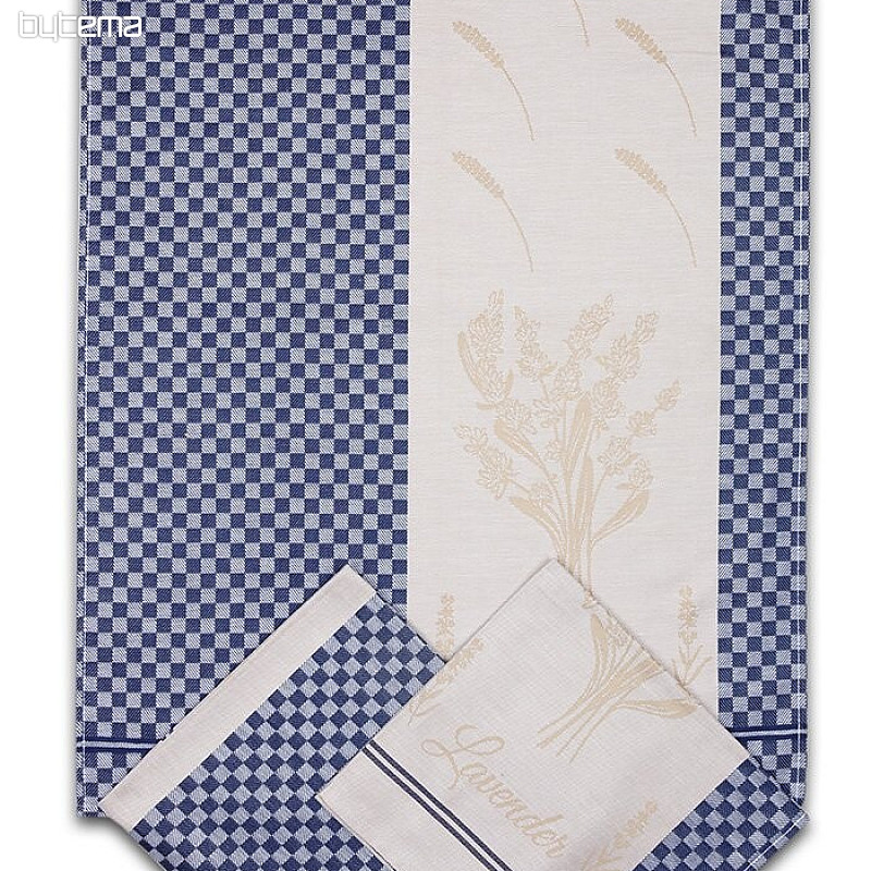 Asciugamani LAVANDA CUBO BLU 3 pezzi