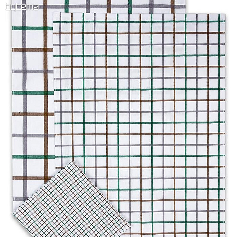 Strofinacci jacquard MIX CHECK VERDE
