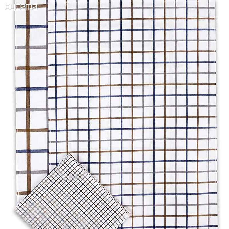 Asciugamani jacquard MIX CHECK BLU