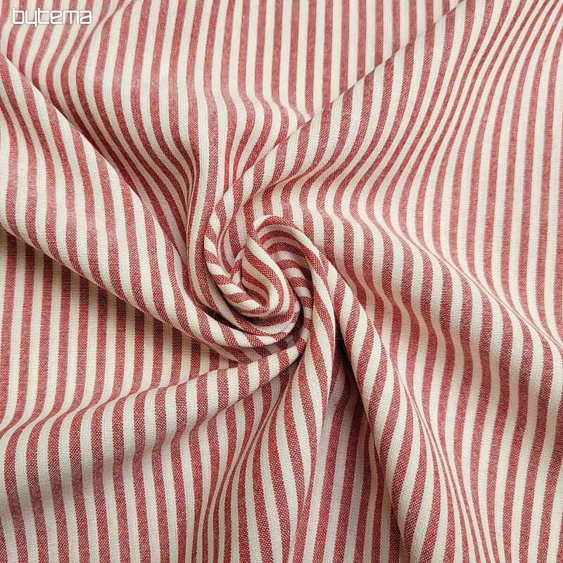 Tessuto decorativo RAYTIS ROUGE ROSSO