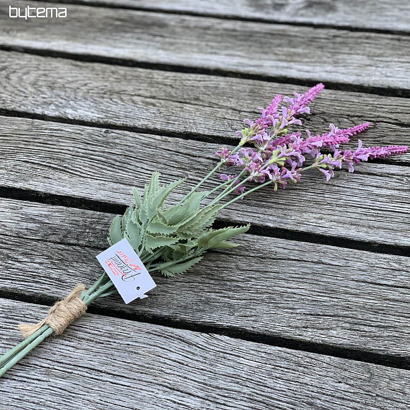Fascio di lavanda da giardino 46 cm rosa