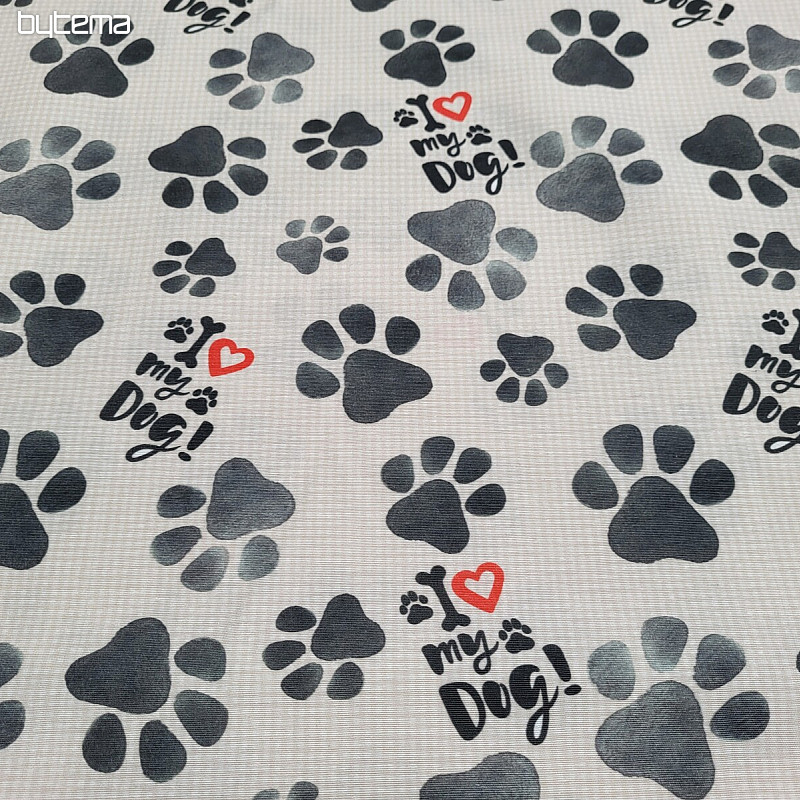 Tessuto decorativo IMPRONTA CANE