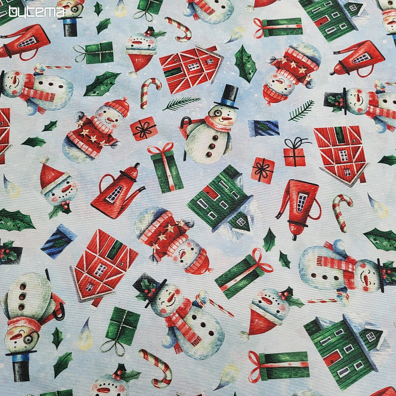 Tessuto decorativo MR PUPAZZO DI NEVE