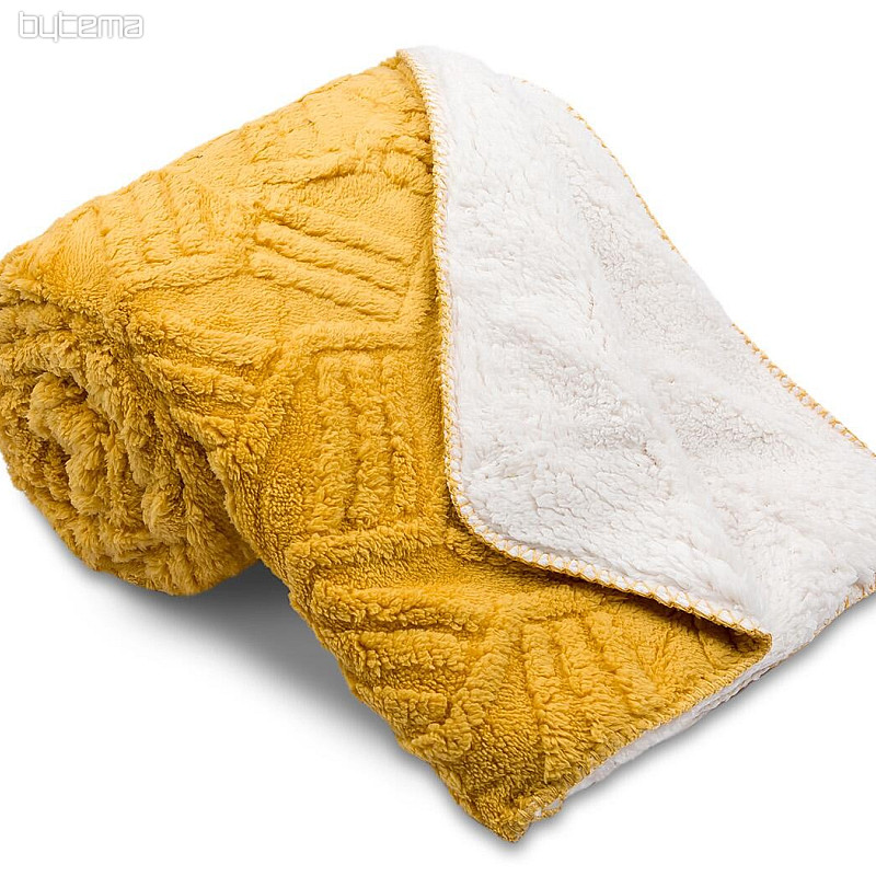 coperta Ovečka LINES OKROVÁ 150 x 200