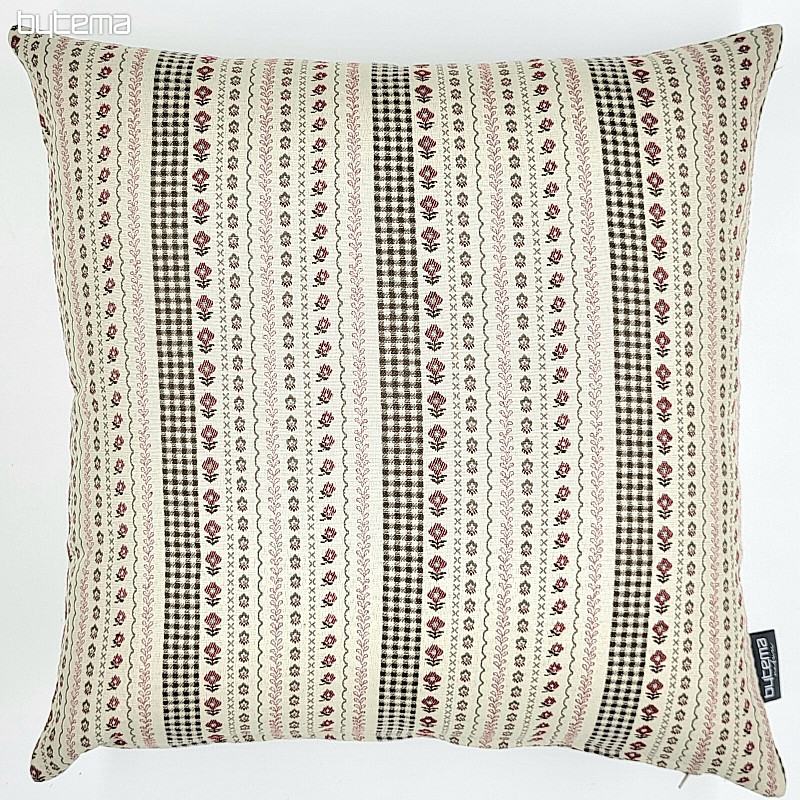 Fodera per cuscino TOSCANA RIGA STRIPE bordeaux