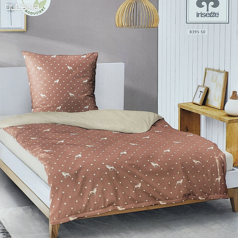 Biancheria da letto di lusso in flanella IRISETTE 8395-50 PANDA salmone