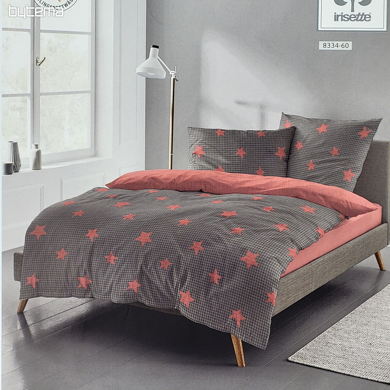 Biancheria da letto di lusso in flanella IRISETTE 8334-60 DUBLIN stelle rosse