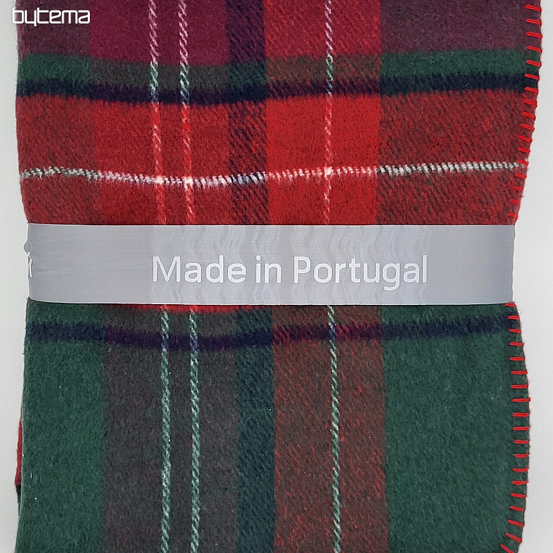 Coperta A QUADRETTI VERDE ROSSO