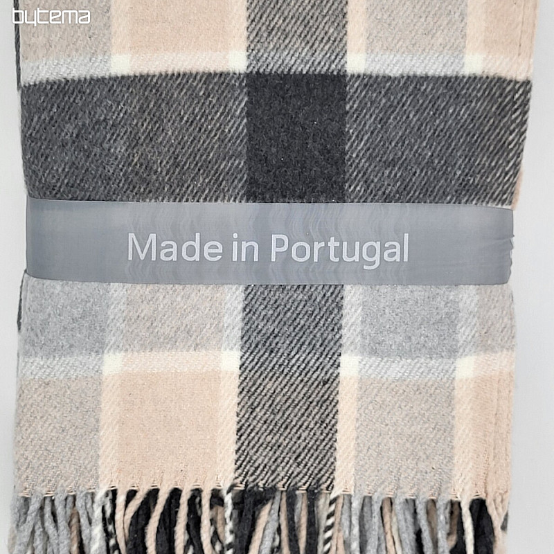 Coperta a QUADRI ROSA CHIARO GRIGIO