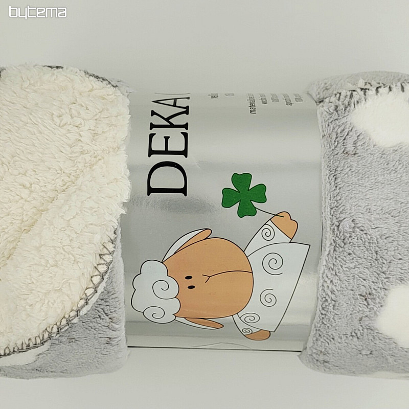 Coperta per bambini Ovečka grigio chiaro
