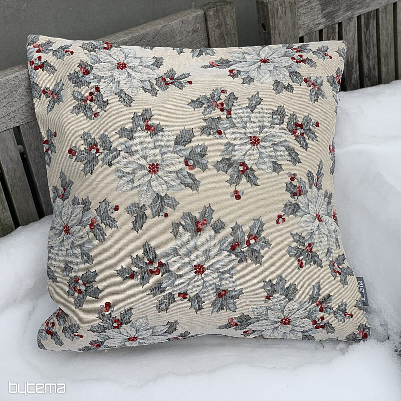 Copri arazzo natalizio STELLA DI NATALE argento