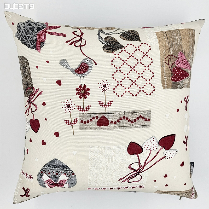 Fodera per cuscino decorativo TM PATCHWORK bordeaux