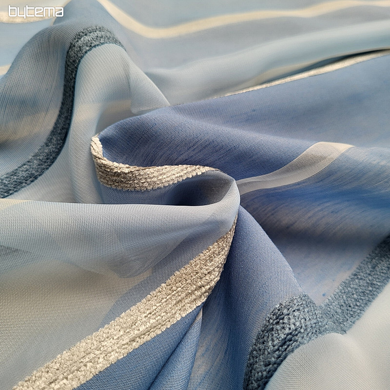 Tenda in voile STRISCE BLU BIANCHE