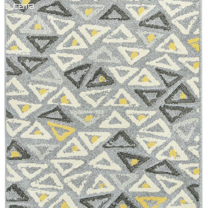 Tappeto in pezzi PORTLAND nero e giallo
