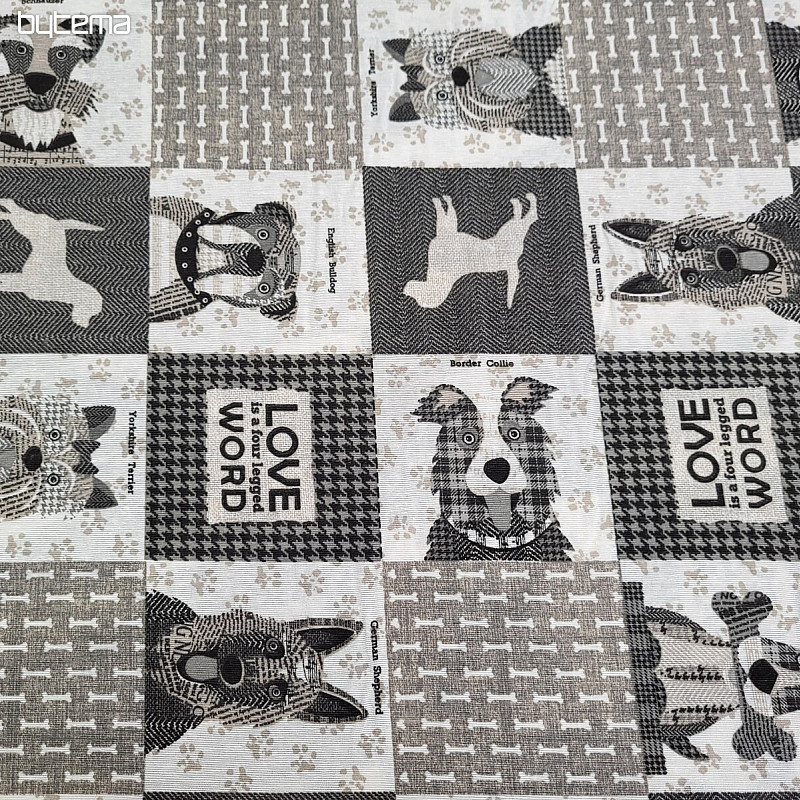 Tessuto decorativo DOG WORLD